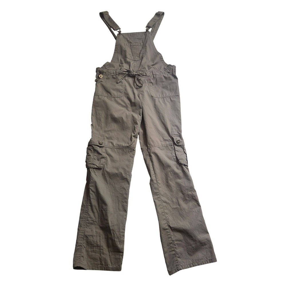 VTG Dollhouse Khaki Tan Cargo Overalls Y2K Grunge Utility Streetwear Sz Small